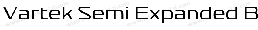 Vartek Semi Expanded Bold字体转换